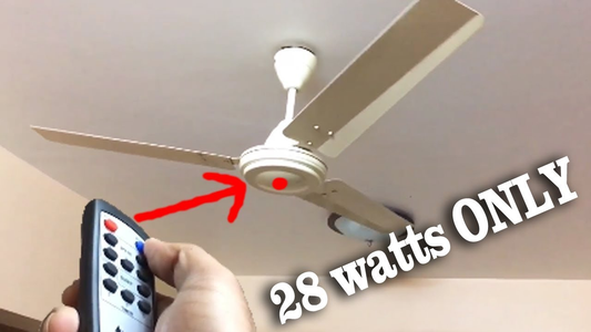 DC ceiling fan power consumption