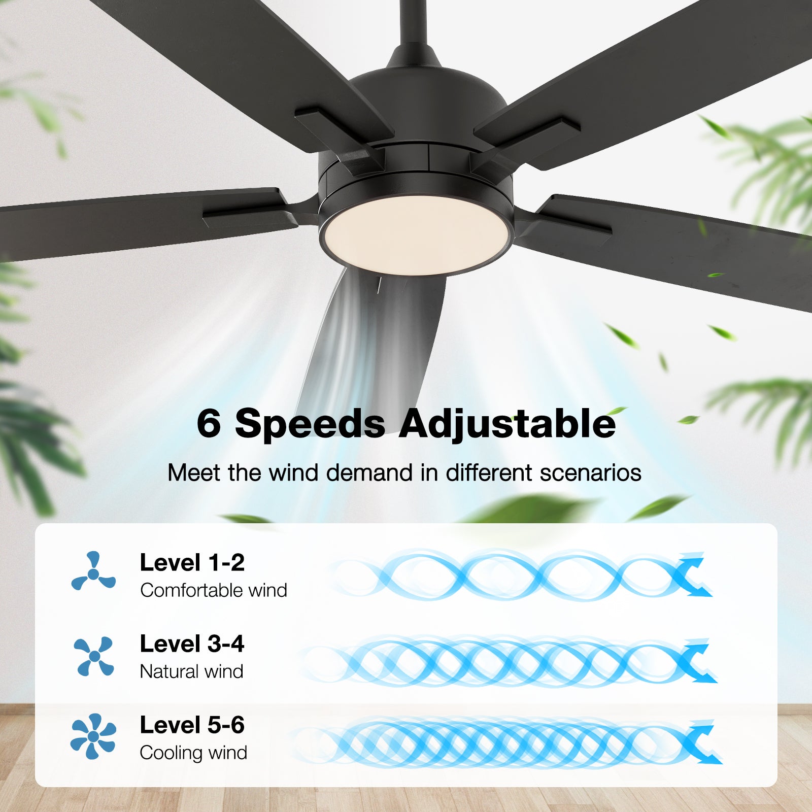 warmiplanet 42 Inch Indoor Ceiling Fans with Lights(WICF17)