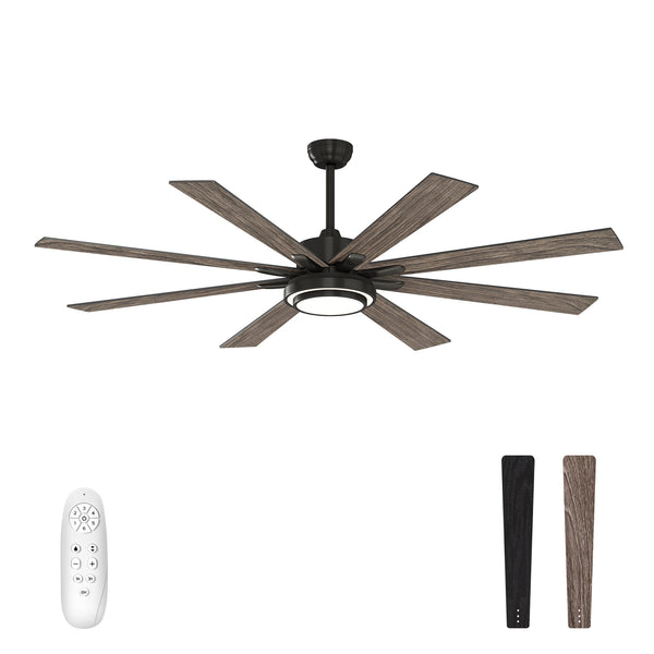 warmiplanet Ceiling Fan with Lights Remote Control, 72 Inch(WICF21-3)