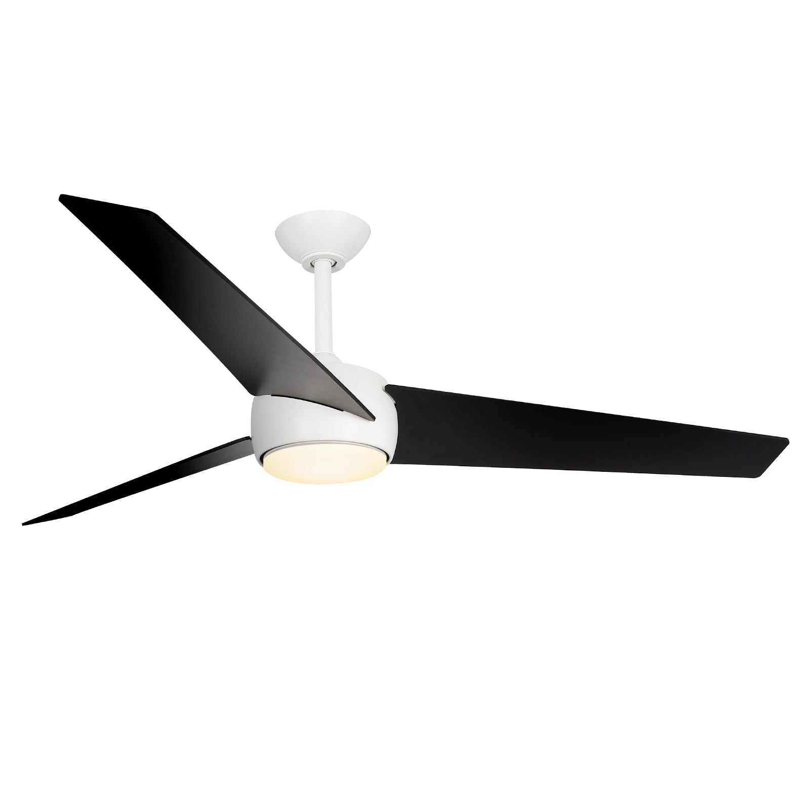 Ceiling Fan with Lights Remote Control, 60-Inch, DC Motor,6 Speed, Frosted Glass (3 Blades), Dimmable LED Light