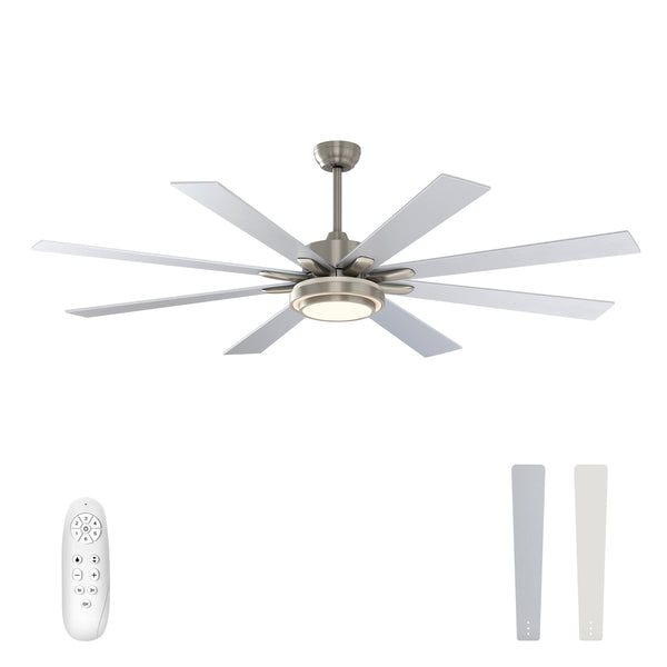 warmiplanet Ceiling Fan with Lights Remote Control, 72 Inch(WICF21-2)