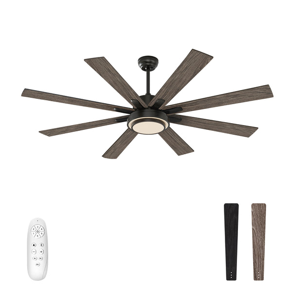 warmiplanet Ceiling Fan with Lights Remote Control, 62 Inch(WICF21-1)