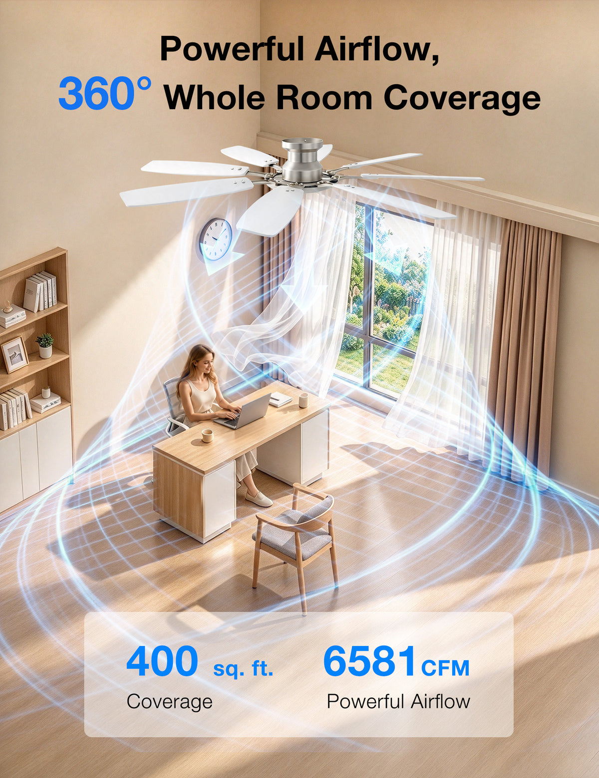 62-Inch RGB Ceiling Fan - WF05