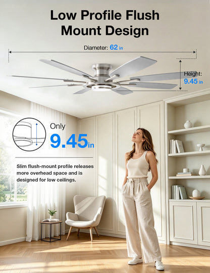 62-Inch RGB Ceiling Fan - WF05