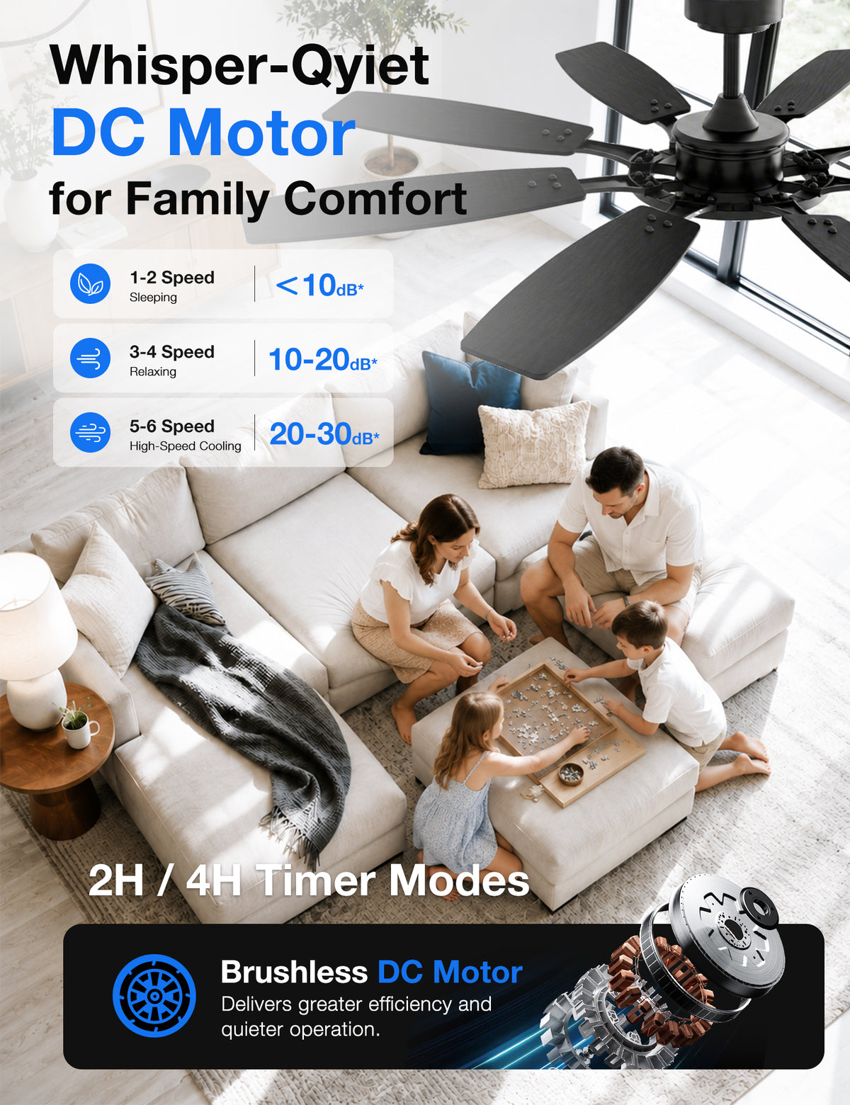 62-Inch RGB Ceiling Fan - WF02