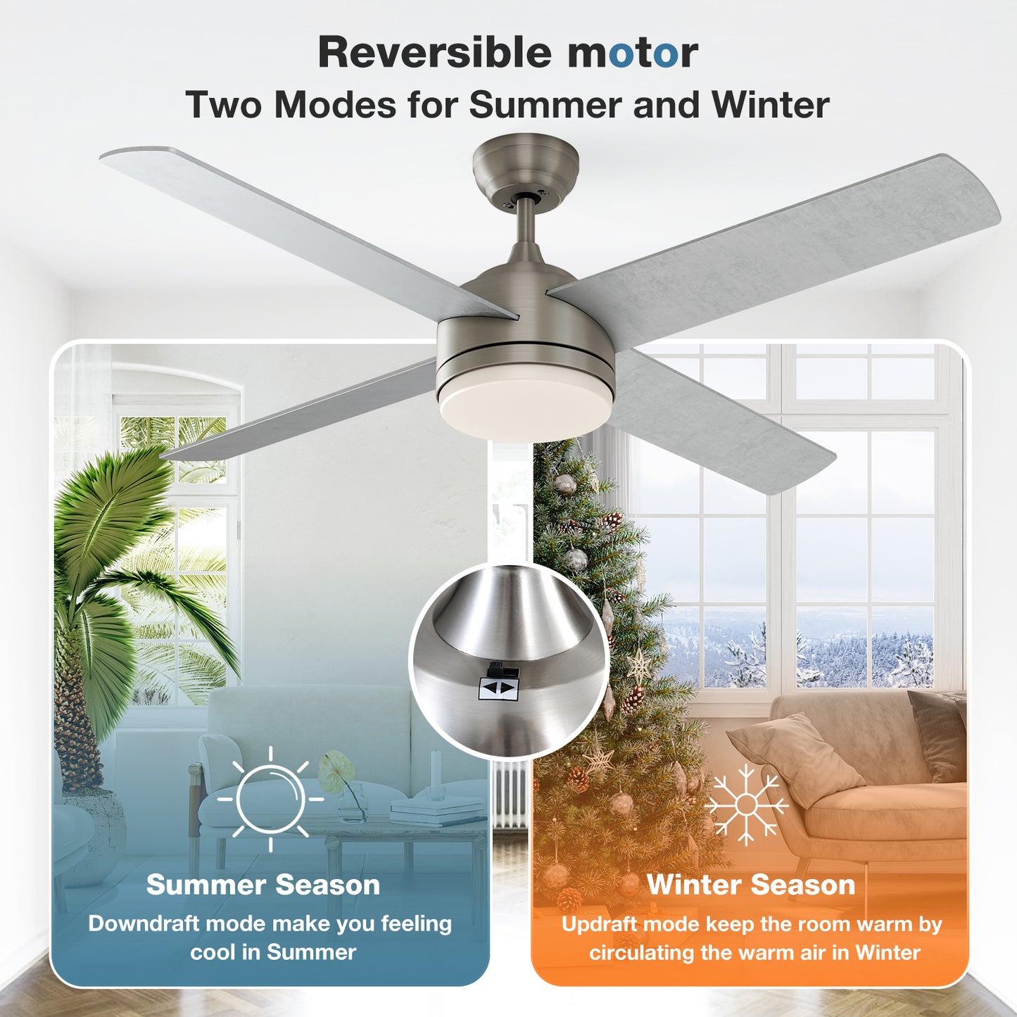 warmiplanet 52" Esthetic Ceiling Fan (WICF04)