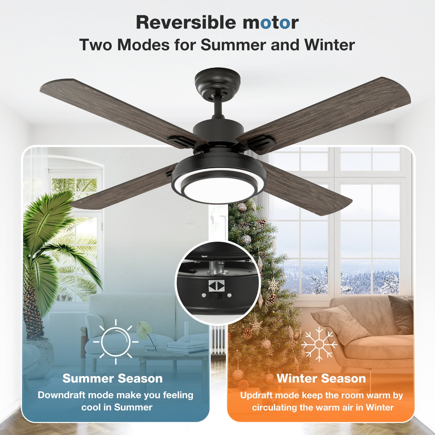 warmiplanet 52" Fionn Ceiling Fan (WICF02-2)