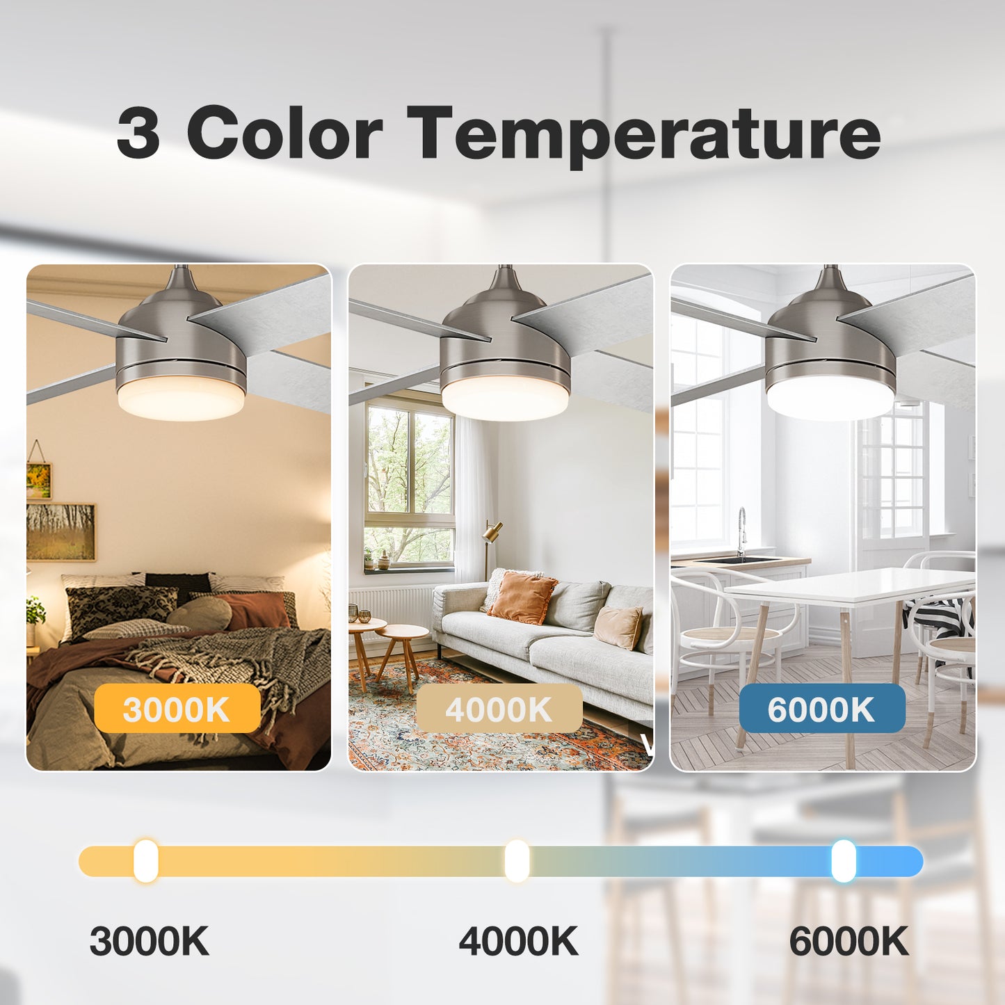warmiplanet 52" Esthetic Ceiling Fan (WICF04)