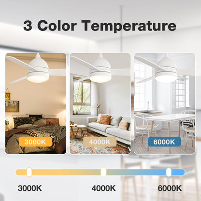 warmiplanet 48" Breeze Ceiling Fan (WICF01)