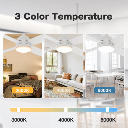 warmiplanet 48" Breeze 4-Blade Ceiling Fan (WICF10)