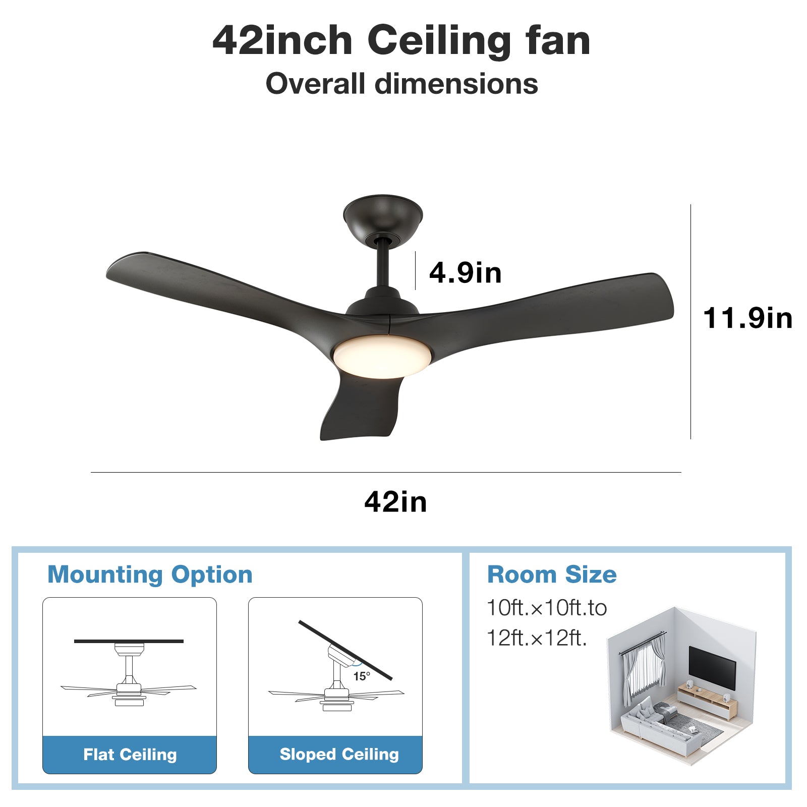 42“Arrebol ceiling fan