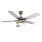 Warmiplanet WICF03 52-inch brushed nickel five-blade ceiling fan with LED light and remote