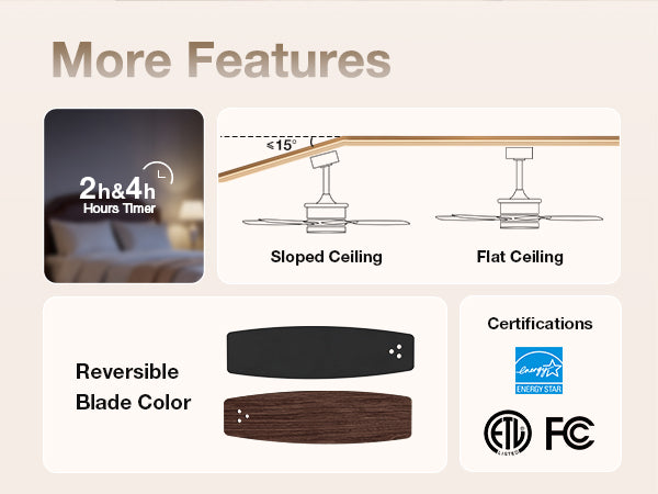 62-Inch RGB Ceiling Fan - WF02