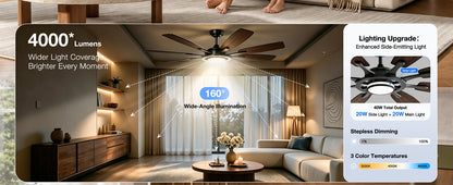 62-Inch RGB Ceiling Fan - WF02
