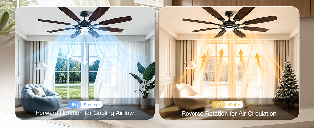 62-Inch RGB Ceiling Fan - WF02