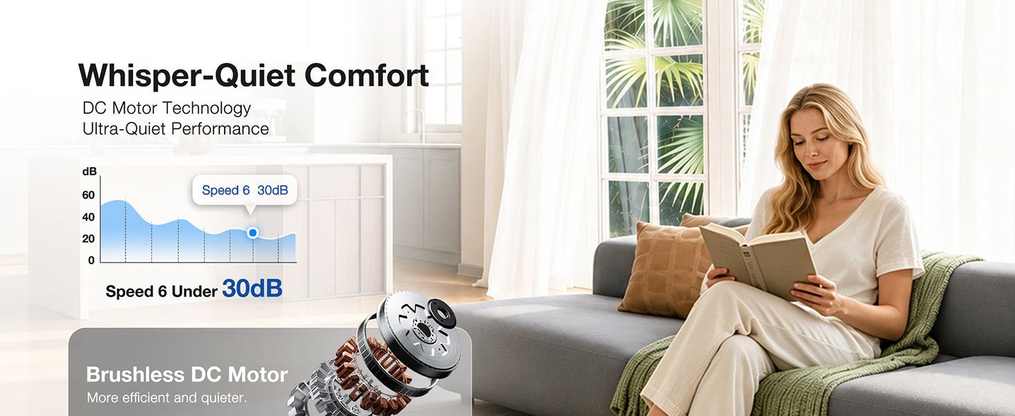 Warmiplanet WF06 whisper quiet DC motor comfort