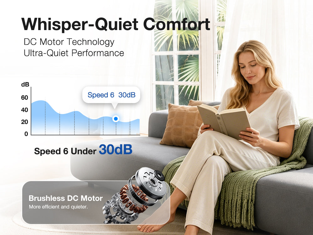 Warmiplanet WF06 whisper quiet DC motor comfort